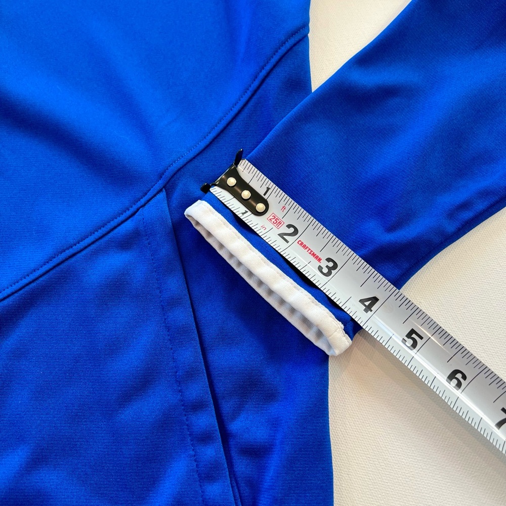 Under Armour RIVAL Relaxed Fit Royal Blue and White Zip Up Jacket Small - Picture 10 of 13